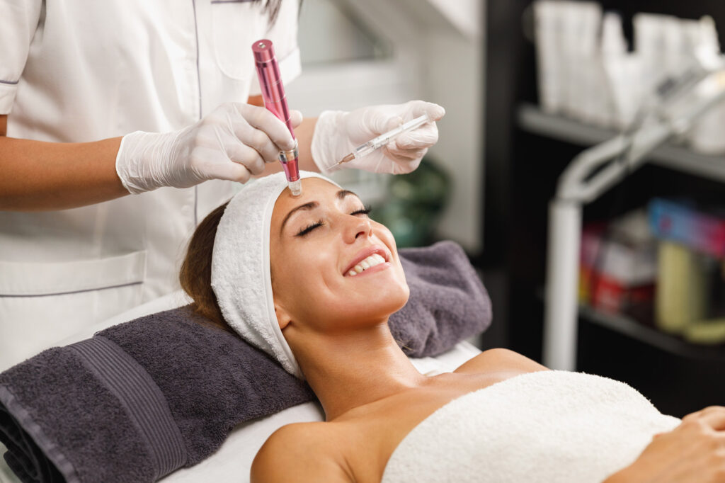 Comfortable microneedling treatment at Clare Dermatology Nassau Bahamas